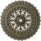 Ekena Millwork Sellek Ceiling Medallion (Canopies up to 1 1/8"), 18 1/2"OD x 7/8"ID x 1 1/2"P, Witch Hazel Crackle CM18SKWHC - alternate 1